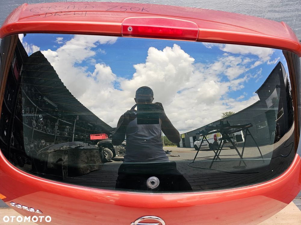 KLAPA BAGAŻNIKA TYŁ OPEL CORSA D 3D Z50K 3 DRZWI - 5
