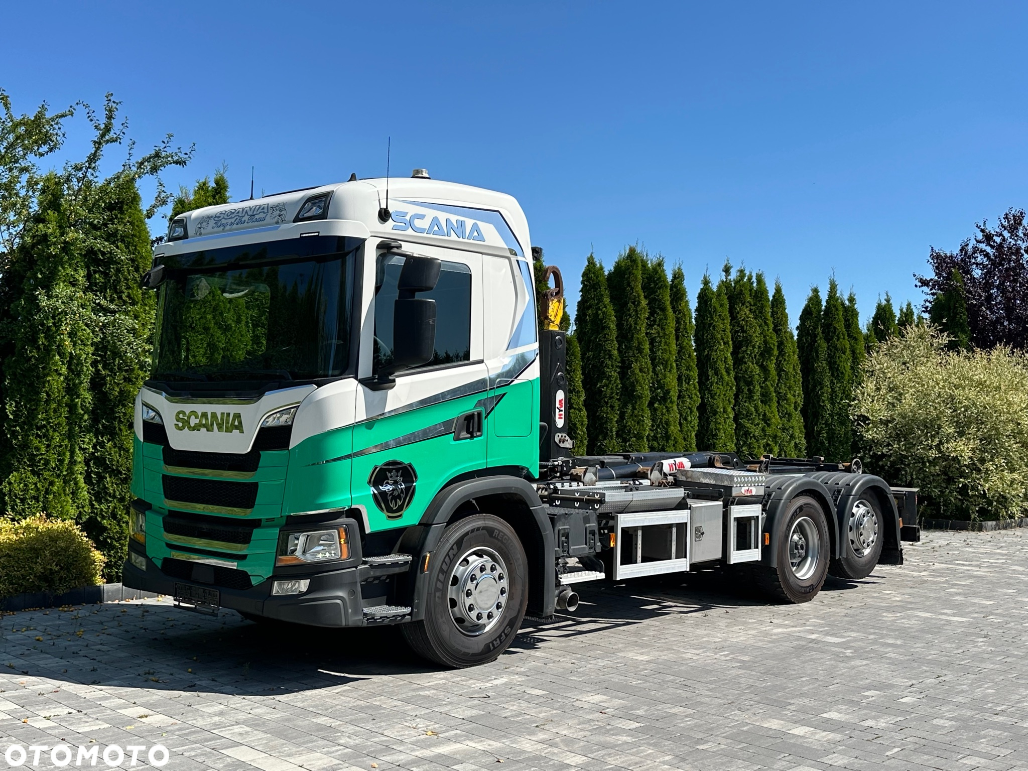 Scania / G450 / 6X2 / HAKOWIEC / HYVA 22.60.SK  / Oś-SKRĘTNA-PODNOSZONA / - 20