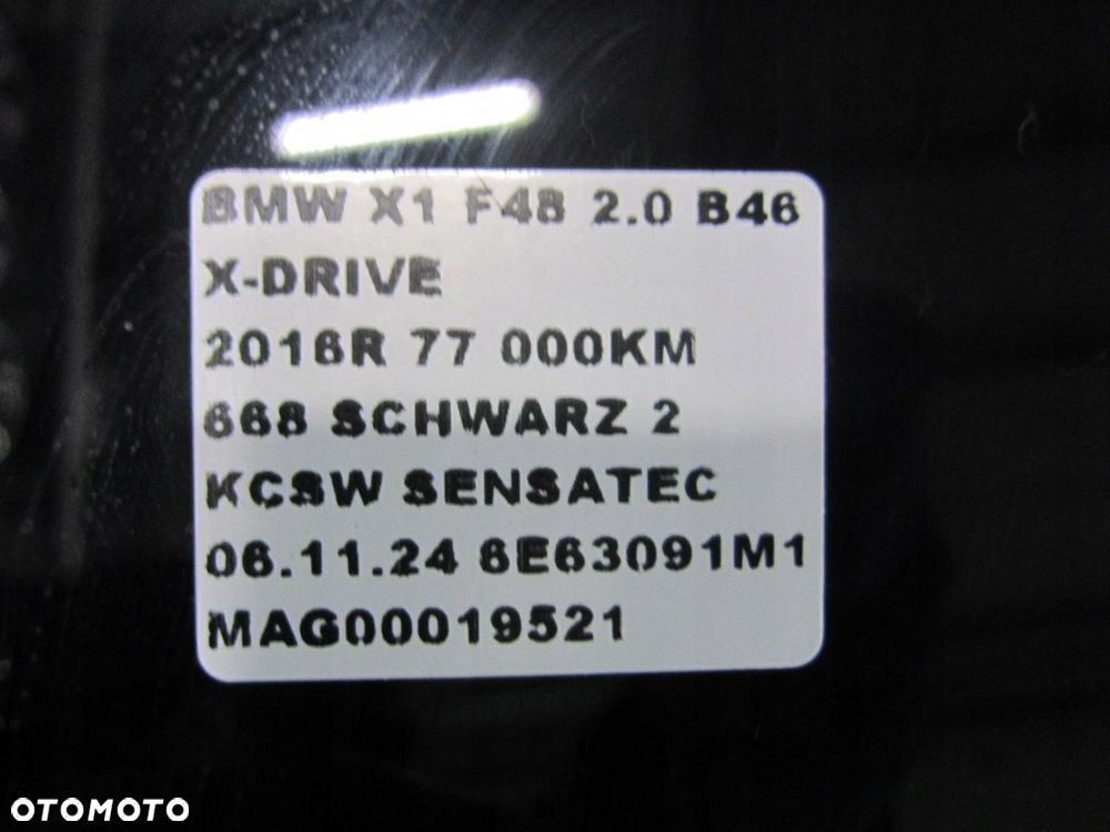 BMW X1 F48 DACH PANORAMICZNY SZYBERDACH PRZESUWNY 7445467 54107445467 - 14