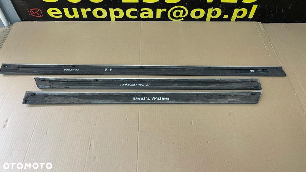 VW PHAETON LIFT 10-15 LISTWA DRZWI ŚRODKOWA CHROM KOLOR LC9X PRAWA - 4