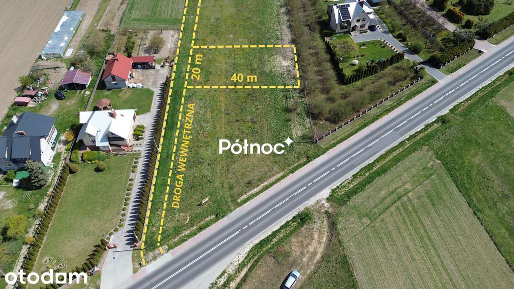 DZIAŁKA BUDOWLANA OGLEDÓW / 8,26 a / wydane WZ - Pełny obrazek: 2/4