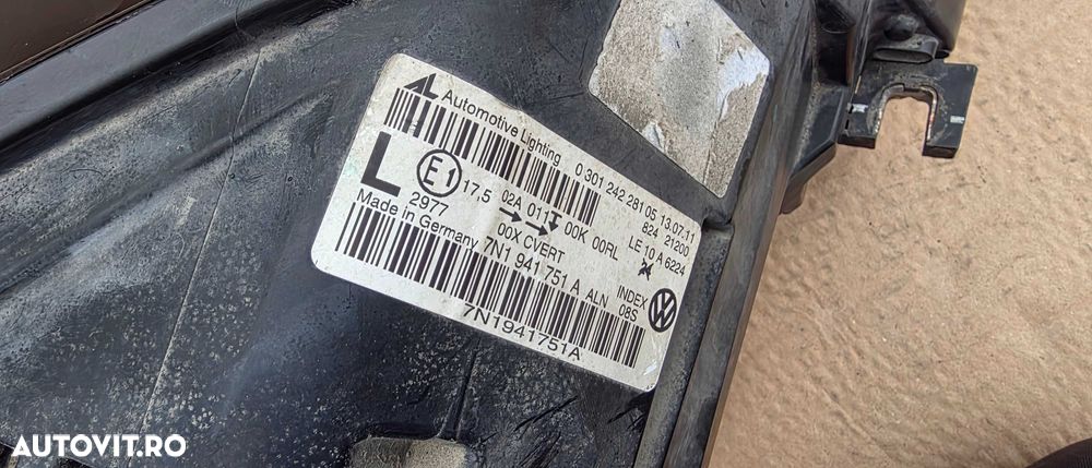 Far stanga Bi Xenon Led Vw Sharan 7N 2011 / 2012 2013 / 2014 2015 / 2016 2017 - 6