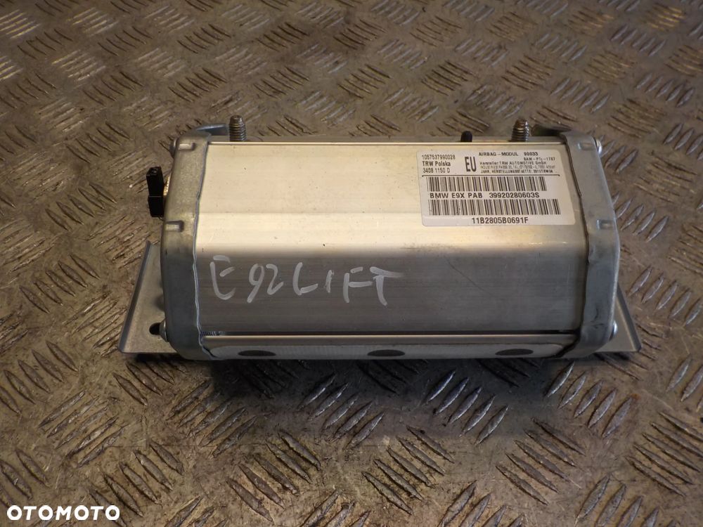 BMW E90 E91 E92  PODUSZKA AIRBAG PASAŻERA - 1