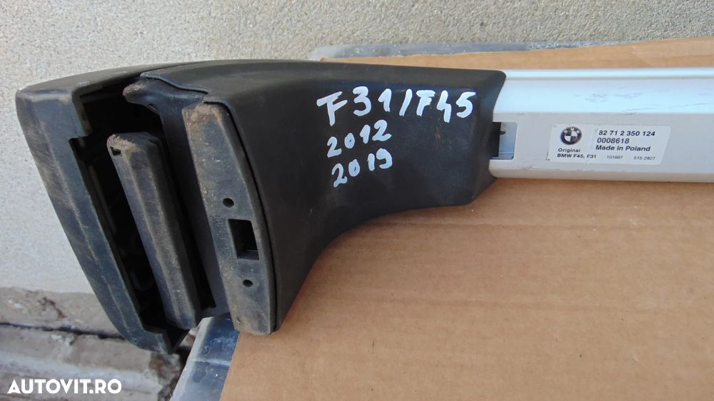 Set bari transversale portbagaj BMW Seria 2,3 F31/F45  an 2013 cod 82712350124 - 2