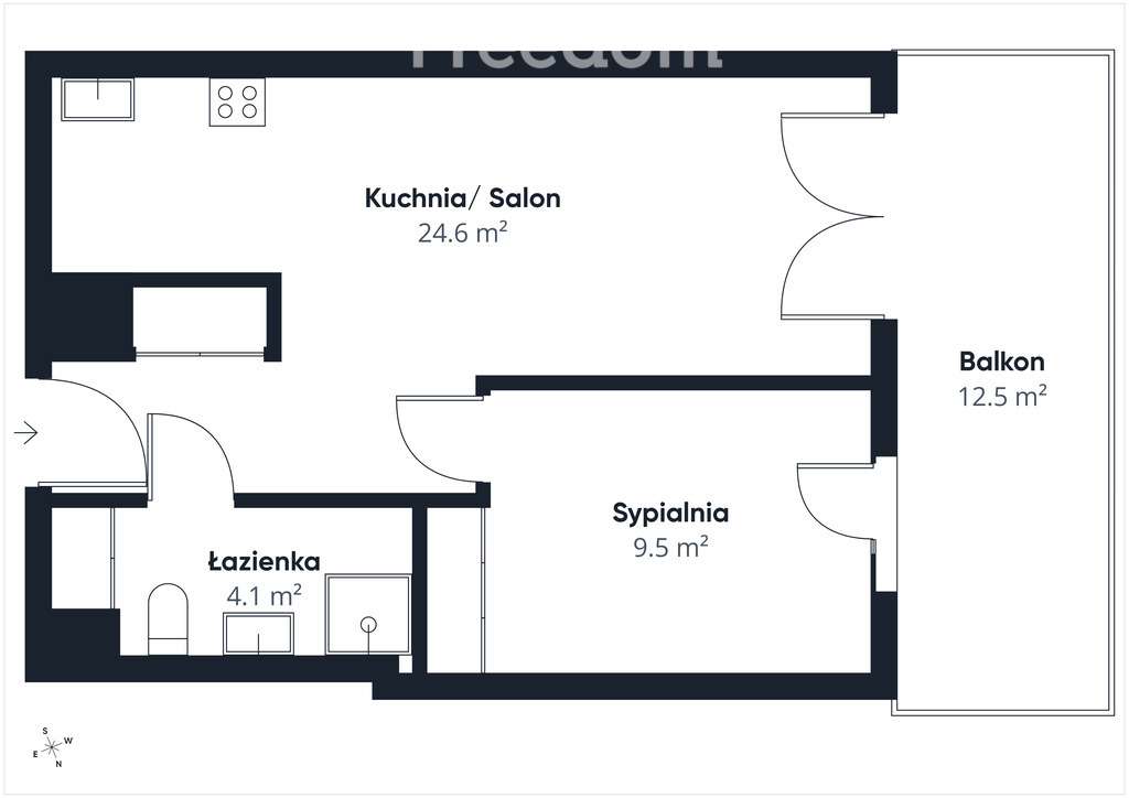PIERWSZY NAJEM | NOHO | 2 pokoje | loggia | garaż