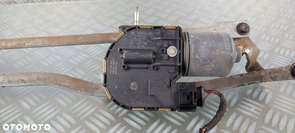 8P1955119B 8P1955023E mechanizm silniczek wycieraczek przód AUDI A3 8P EURO - 4