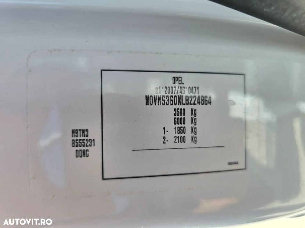 Opel New Movano Doka 7 Locuri+Bena L=3.20m - 32