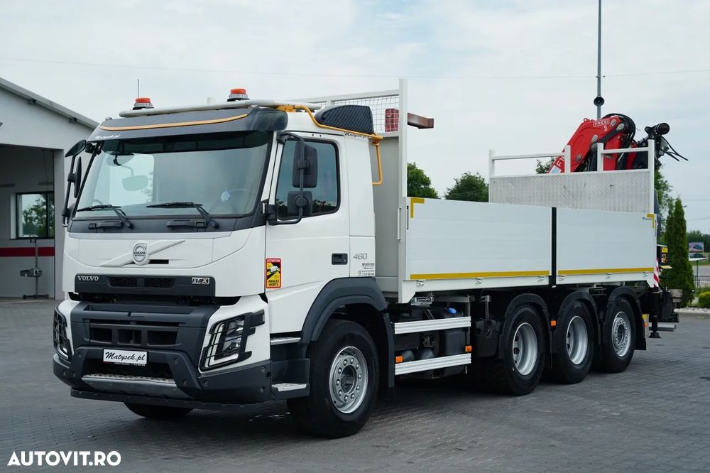 Volvo FMX 460 / 8x4 / LIVRARE - 6,1 M / HDS FASSI F 185 A.2.24 - 12,55 M / TRIDEM / MAX. CAPACITATE DE RIDICARE: 5.500 KG / TELECOMANDĂ / CAMERĂ / I-SHIFT / EURO 6 - 11