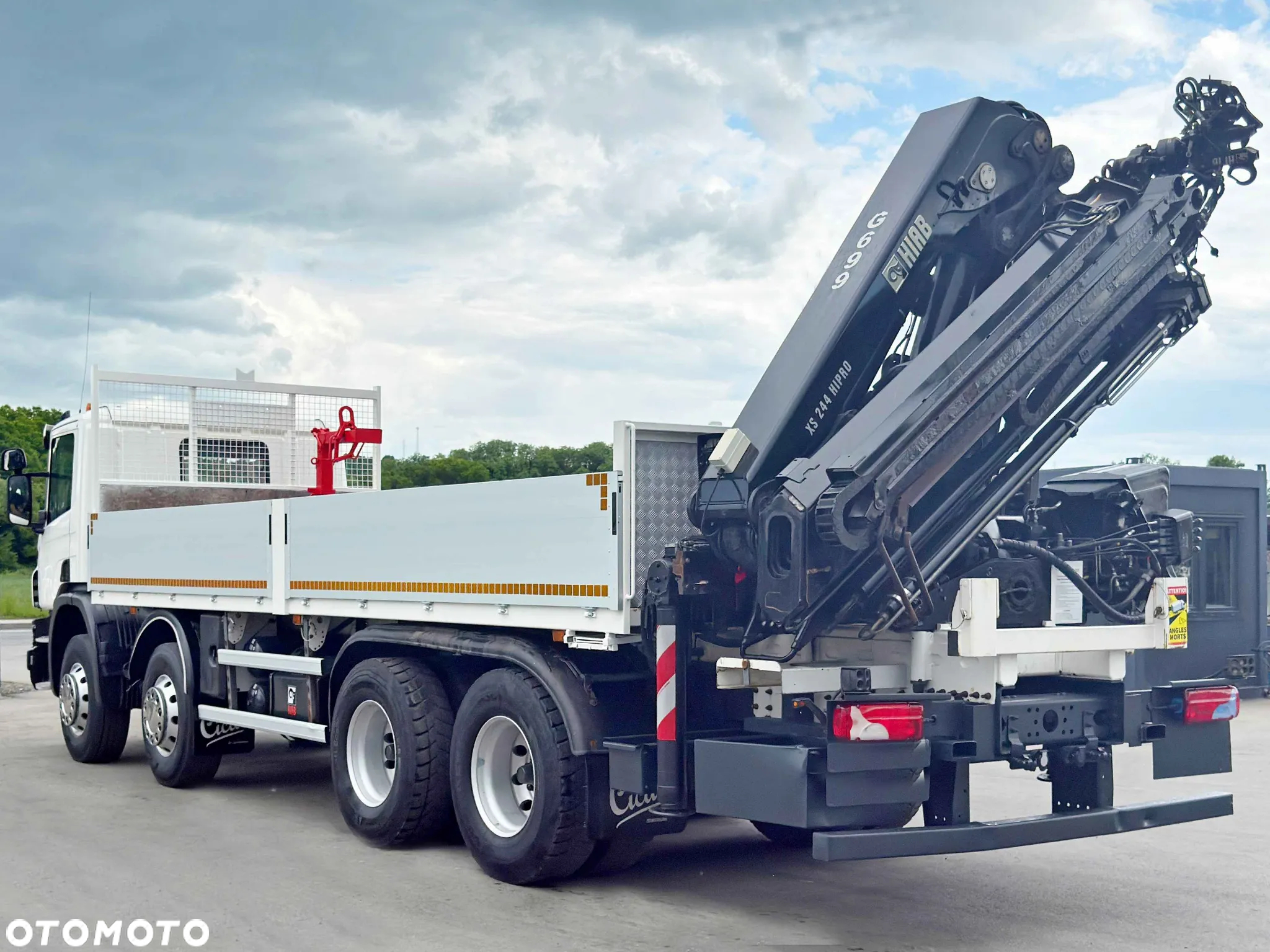 Scania P 410 * SKRZYNIA 7,00m * HIAB 244 E -5 HIPRO + PILOT *8x4 *STAN BDB - 7