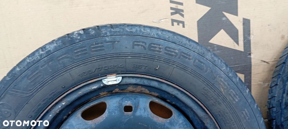 Felgi stalowe z oponami koła 5J ET35 165/70 R14 5X100 VW Polo Fabia 6Q0601027H - 11
