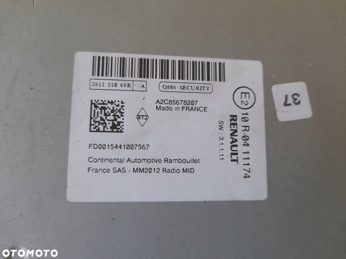RADIO NAWIGACJA 281151069 RENAULT ZOE 15R - 2