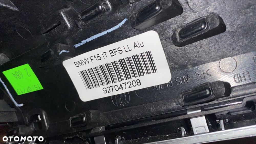 KRATKA ŚRODKOWA DEKOR KONSOLI LISTWA BMW X5 F15 X6 F16 925264810 927047208 - 6