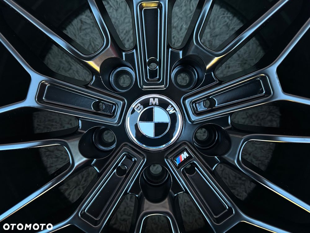 NOWE alufelgi M pakiet 5x120 18 felgi 8j ET35 BMW seria 3 E36 E46 E90 F30 F10 F12 F01 F20 E87 F32 F34 Z3 Z4 E60 xDrive jak Styling 930 czarne Japan Racing Carbonado Rubin - 4