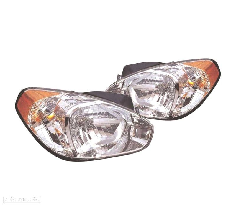 FARÓIS OPTICAS COM REGULAÇÃO ELÉCTRICA HYUNDAI ACCENT 3 4P 06-11 - 1