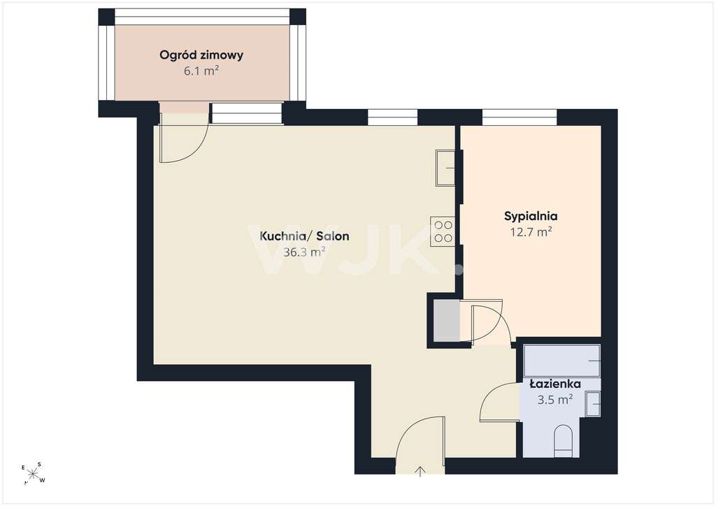 54m2, 2 pokoje, Karolkowa, Wola