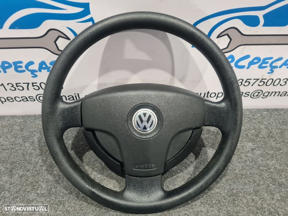 VOLANTE GUIADOR COMPLETO VW VOLKSWAGEN POLO FOX AIRBAG - 1