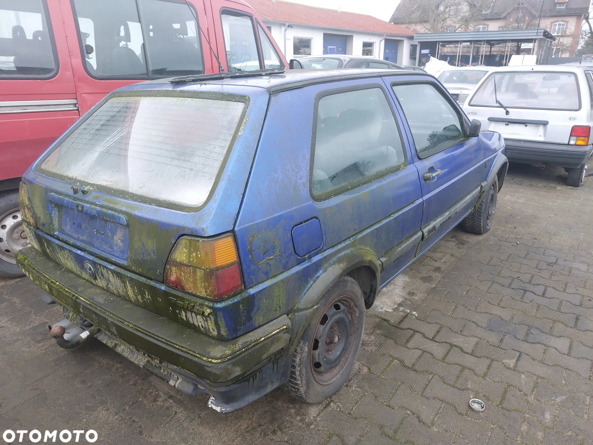 VW GOLF 2 II 1,6 D 1987r. na części szyba drzwi zderzak lampa maska klapa klamka zamek - 2