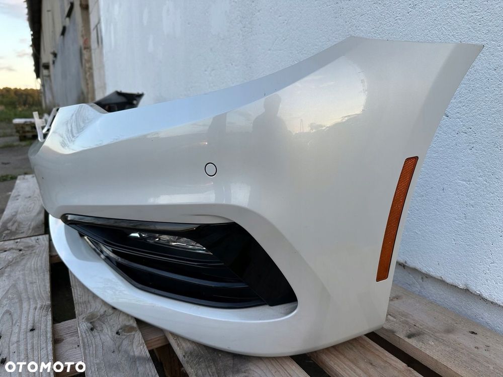ZDERZAK PRZÓD BMW 5 G30 G31 7385336 KOMPLETNY USA A96 MINERALWEISS METALLIC - 3