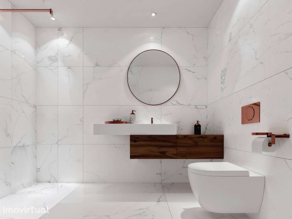 Apartamento T1 novo, com varanda e parqueamento, em Matosinhos. - Grande imagem: 4/26