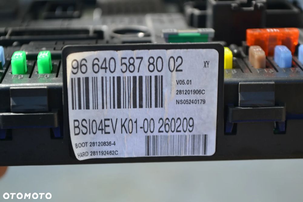 CITROEN PEUGEOT MODUŁ BSI 9664058780 - 2