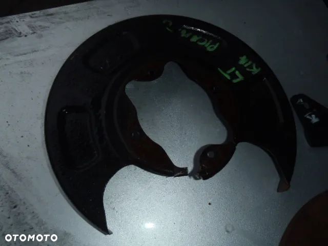 tarcza tarcze przewód hamulca hamulcowe klocki osłona blacha tarcza kotwiczna piasty kia picanto I - 19
