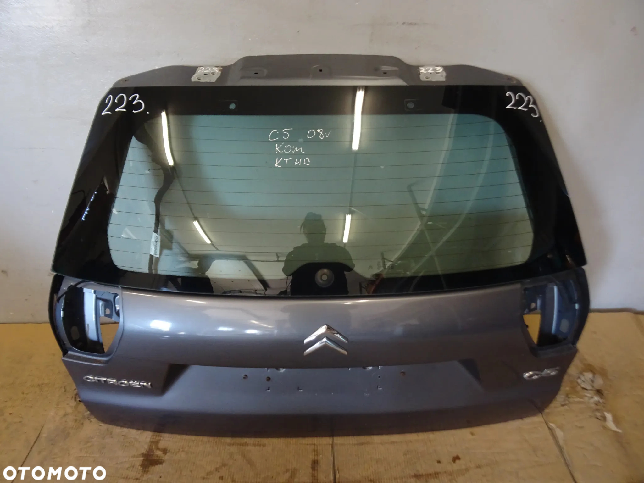 KLAPA TYŁ TYLNA SZYBA POKRYWA BAGAŻNIKA CITROEN C5 II III KOMBI 08-17 LAK:KTHB NR223 - 3