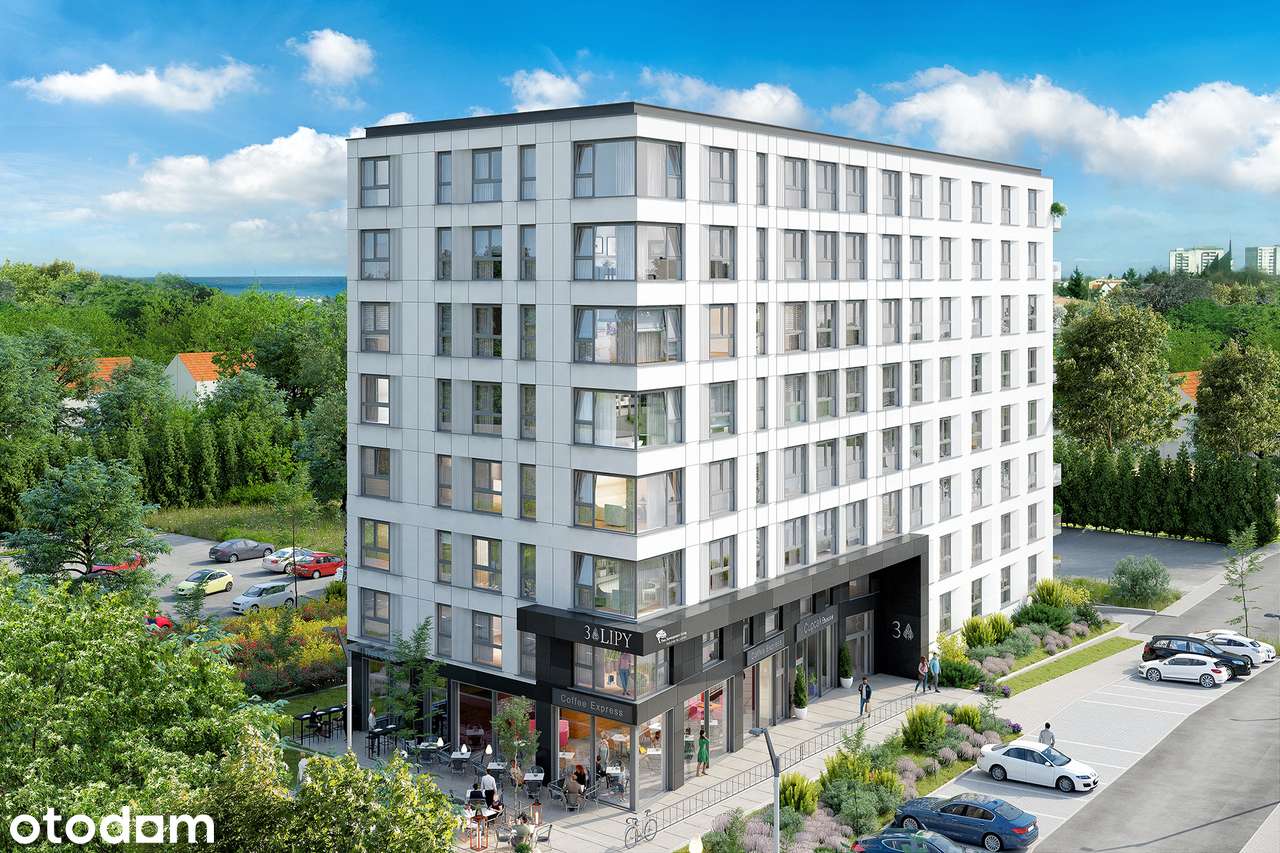 Słoneczna kawalerka (28,42 m²) | Gdańsk, ul. Trzy Lipy
