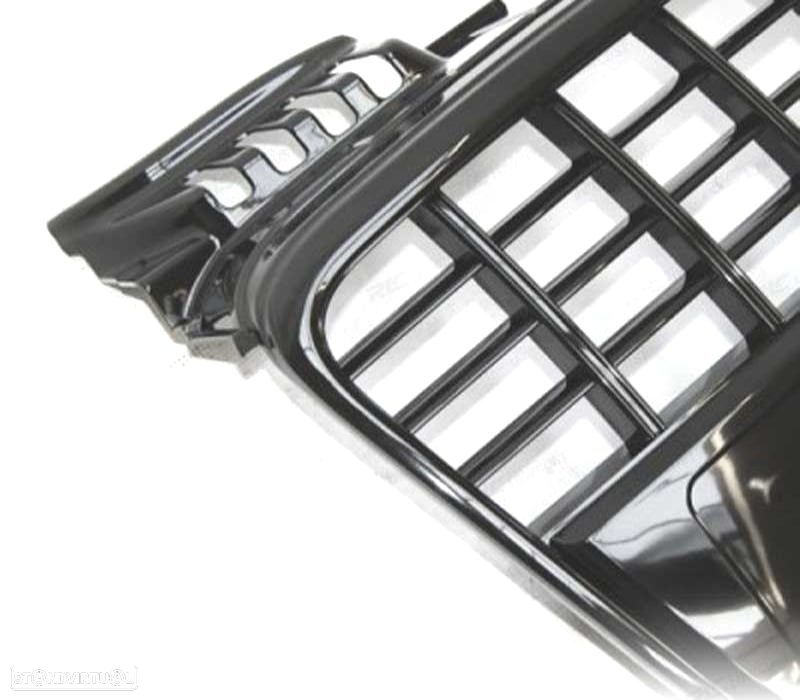 GRELHA FRONTAL AUDI A4 B7 LOOK S LINE PRETO BRILHO - 3