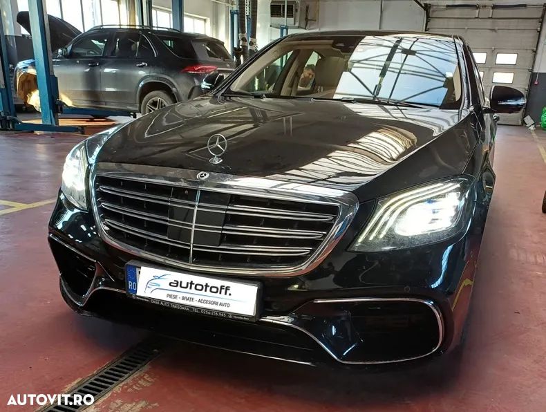 Grila centrala Mercedes S-Class W222 (2013-2020) S63 S65 Design Chrome - 5