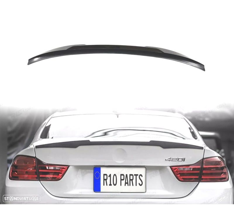 SPOILER AILERON BMW F36 LOOK M PERFORMANCE PRETO BRILHANTE - 1