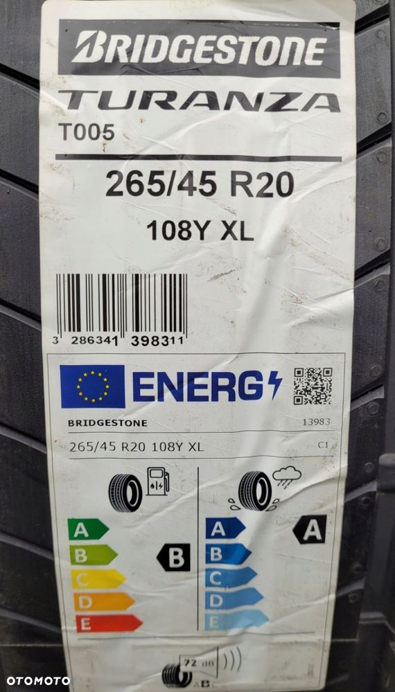 2x Bridgestone Turanza T005 265/45R20 108Y XL L748A - 4