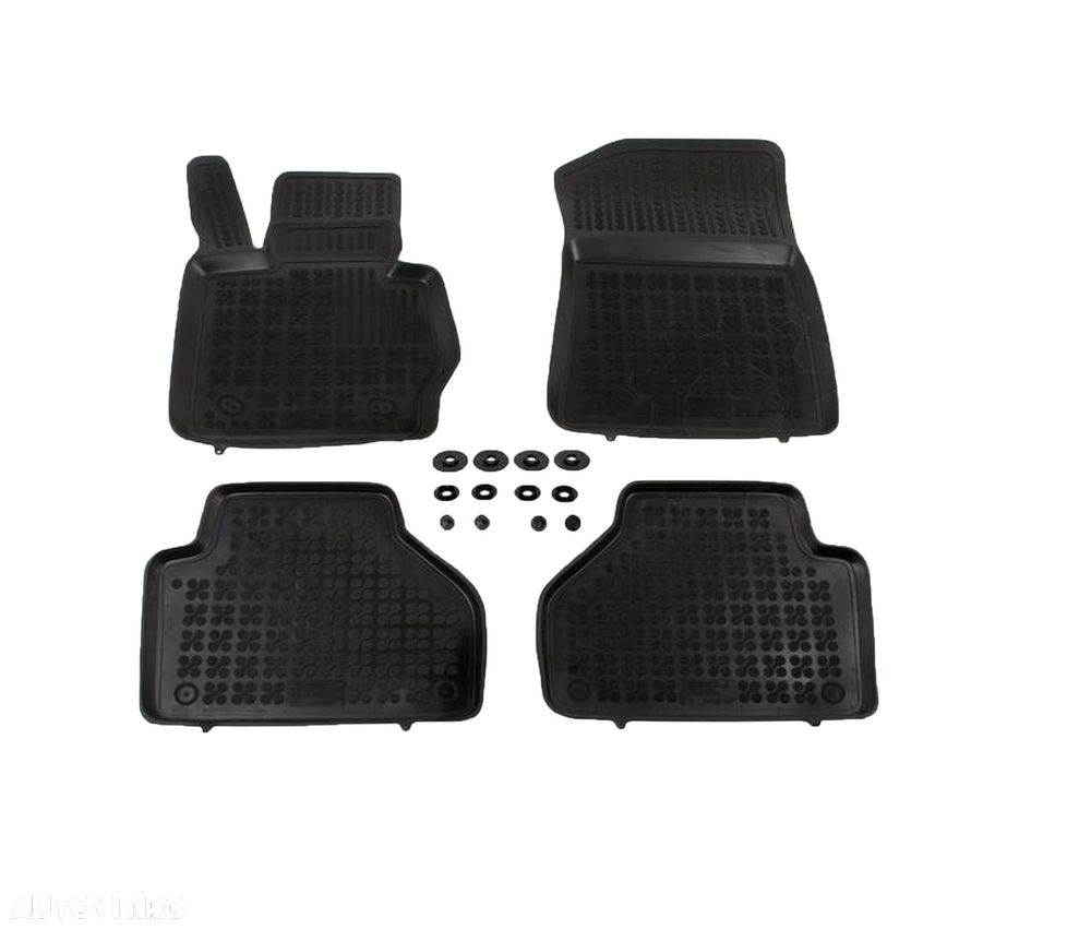 Set covorase auto din cauciuc BMW X3 , (F25) dupa 11.2010-04.2014 , presuri tip tavita marca Rezaw Plast - 1