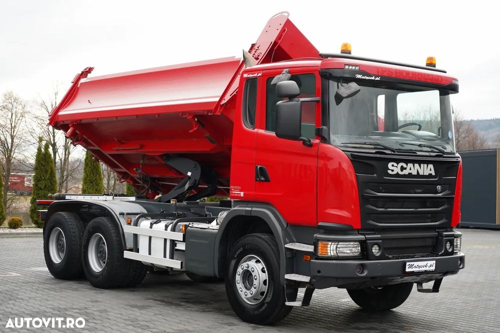 Scania G 370 / 6x4 / BASCULĂ DUBLU / HYDRODOLTA / BOARDMATIC / AUTOMATĂ / EURO 6 - 9