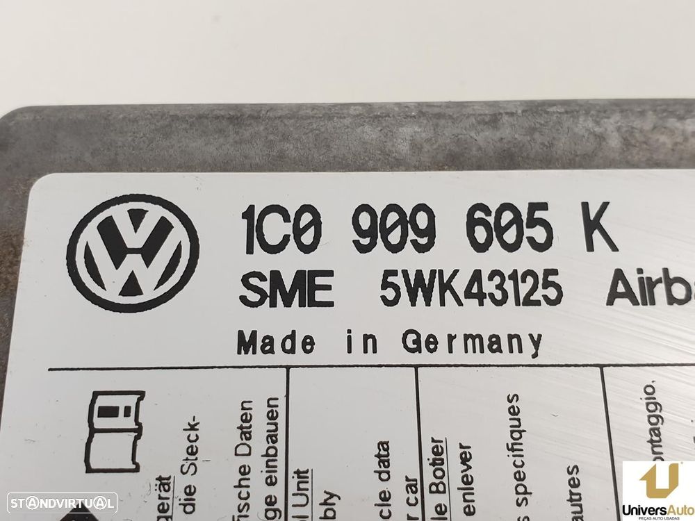 CENTRALINA AIRBAG VOLKSWAGEN POLO 2003 -5WK43125 - 3