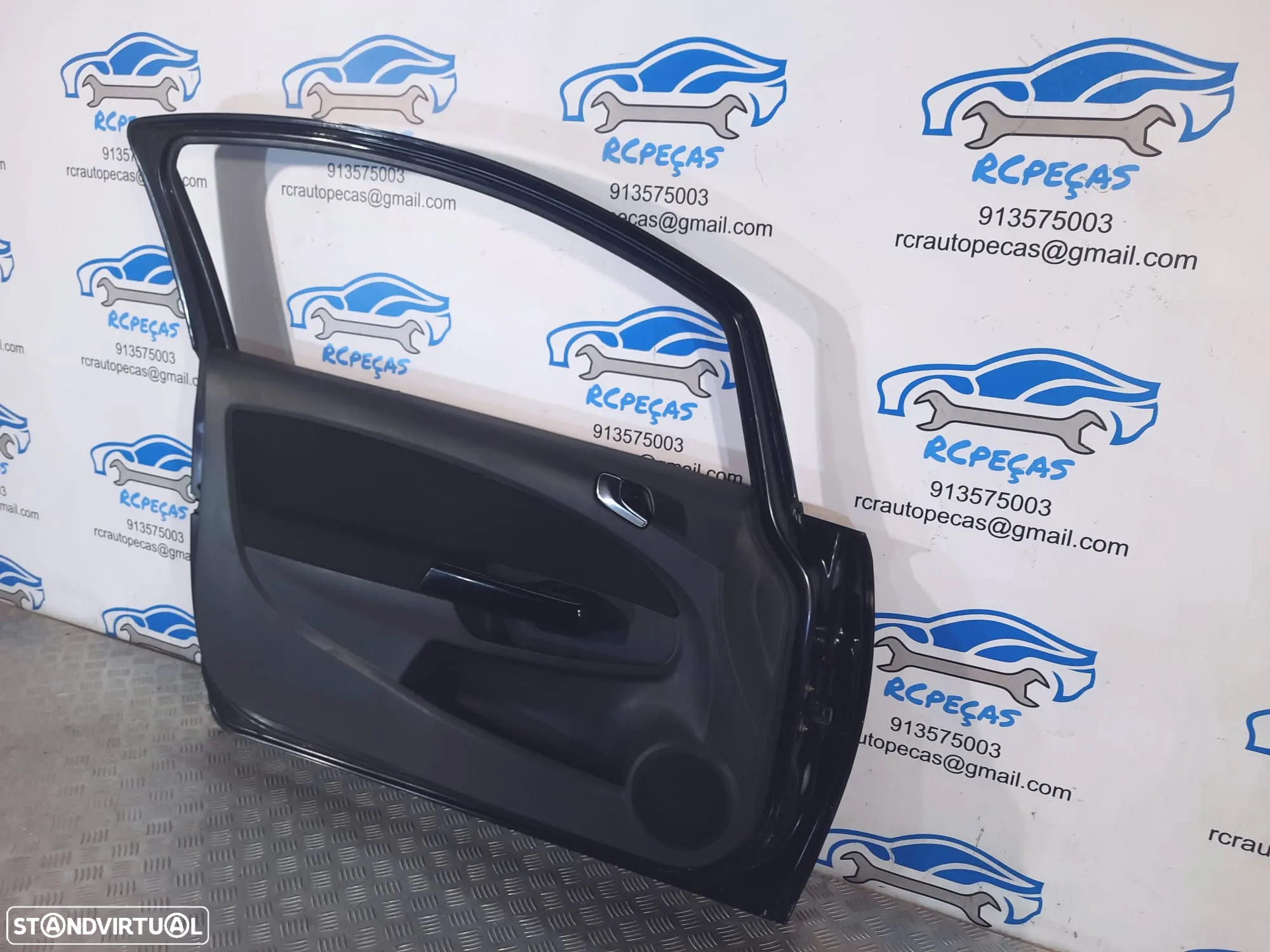PORTA FRENTE FRONTAL ESQUERDA OPEL CORSA D 93189328 QUARTELA MOTOR PUXADOR VIDRO - 3
