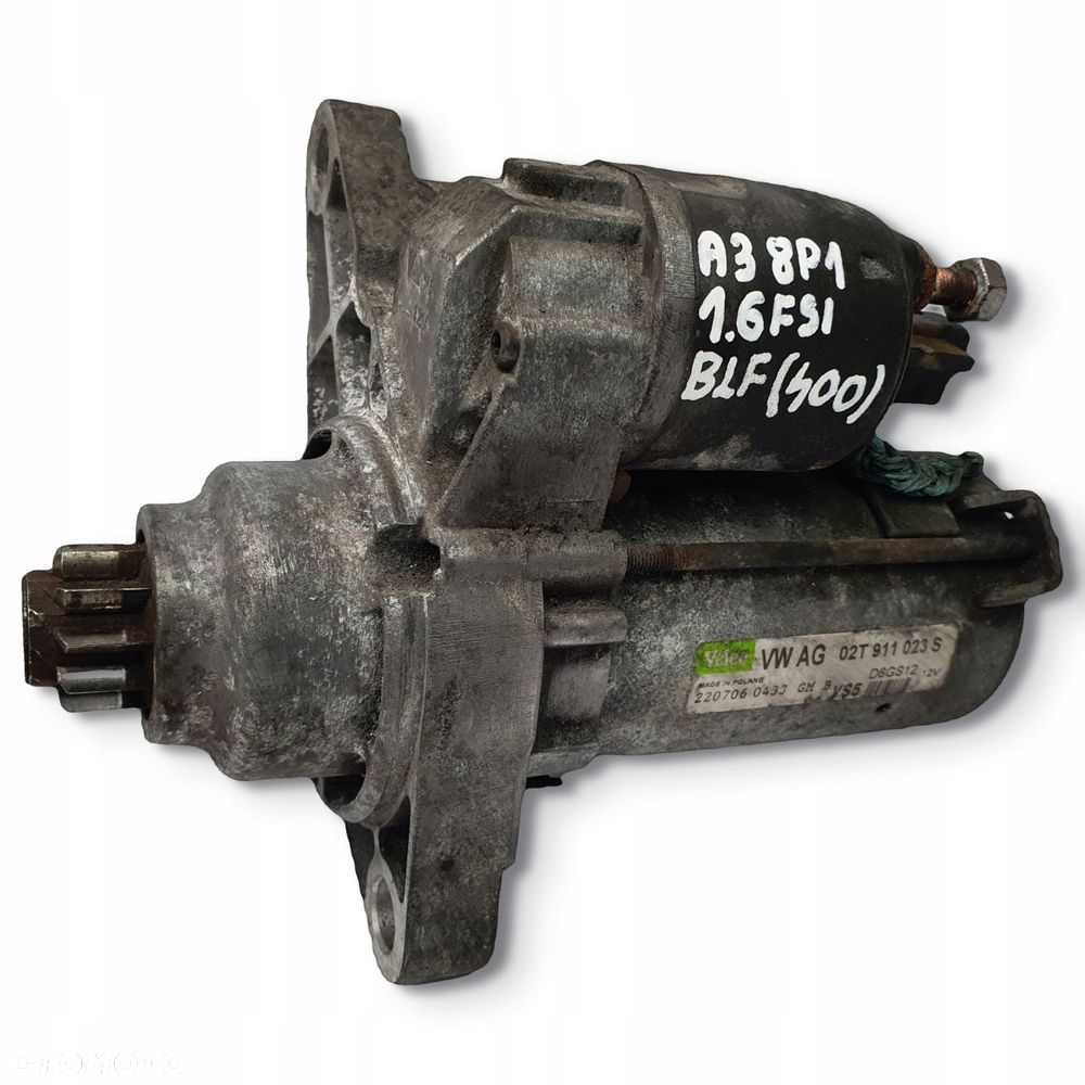 ROZRUSZNIK Audi A3 8P 1.6 FSI BLF valeo 02T911023S D6GS12 VS5 - 1