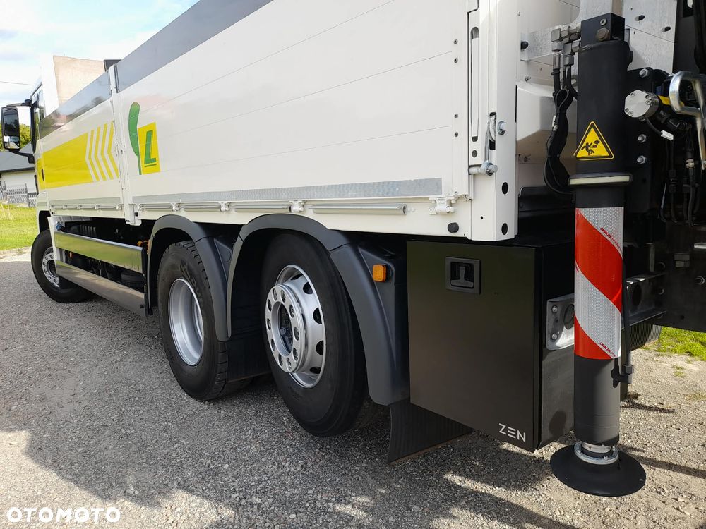 MAN TGS 26.400 6x2 oś skrętna/podnoszona HDS dzwig żuraw PALFINGER pk 19001 SLD5 SKŁADANY W " Z" 5x wysuw hydrauliczny + ROTATOR + CHWYTAK PALET + RADIO// FUL SERWIS W ASO MAN!!!! POTWIERDZONY Niski przebieg 313tys km!!!! - 15