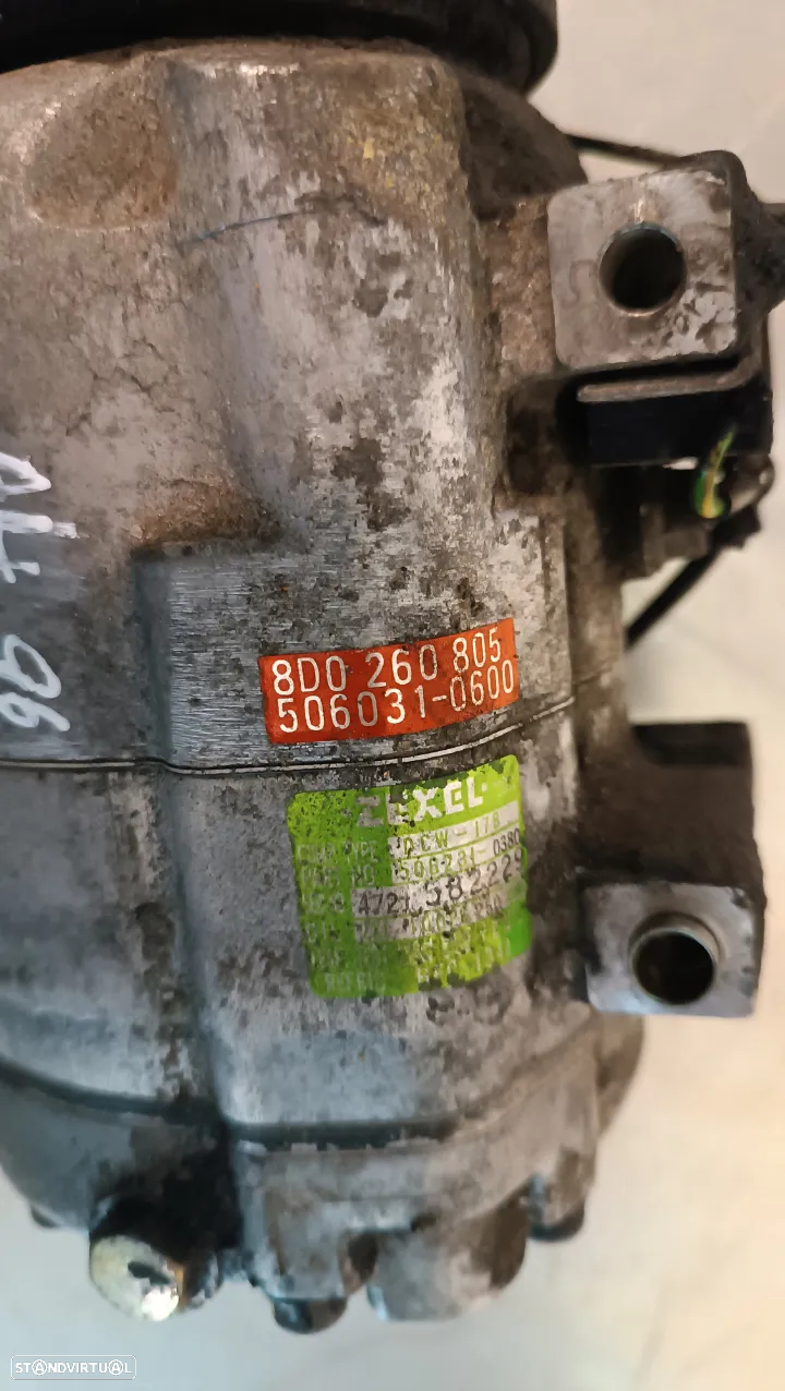 COMPRESSOR AC AUDI A4 B5 / VOLKSWAGEN PASSAT 95-00 8D0260805 8D0260805D - 2