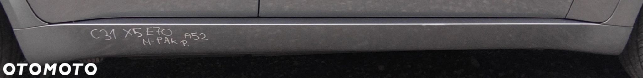 LISTWA PROGOWA PRAWA M PAKIET BMW X5 E70 A52 SPACEGRAU - 1