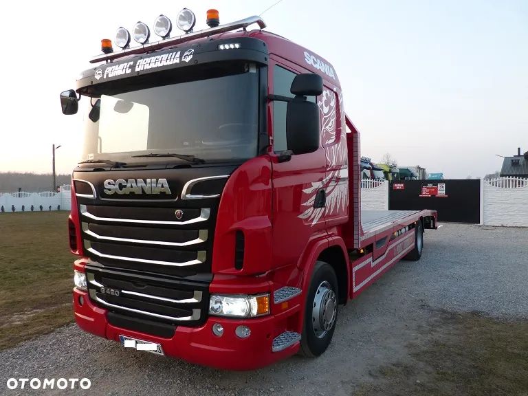 Scania G420 POMOC DROGOWA/ AUTOLAWETA / SPECJALNY / EURO 5 / BEZ EGR / NOWY NAJAZD LORH / DŁ. 8.40 M / XENON  / PODWÓJNA PODŁOGA / - 2