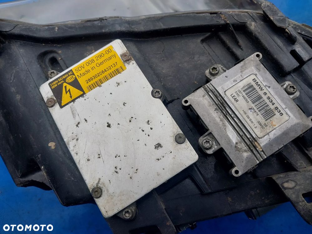 Lampa reflektor lewy BMW E60 Bi-XENON Dynamic Xenon HELLA KOMPLETNA CAŁA LUB NA CZĘŚCI soczewka wkład 1YL 158695-01 przetwornica 5DV008290-00 moduł skrętu AFS starter żarnik zapłonnik 6934836 - 10