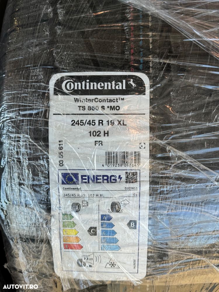 Vând set anvelope 245/45/19-275/40/19 MO Continental de iarnă noi - 3