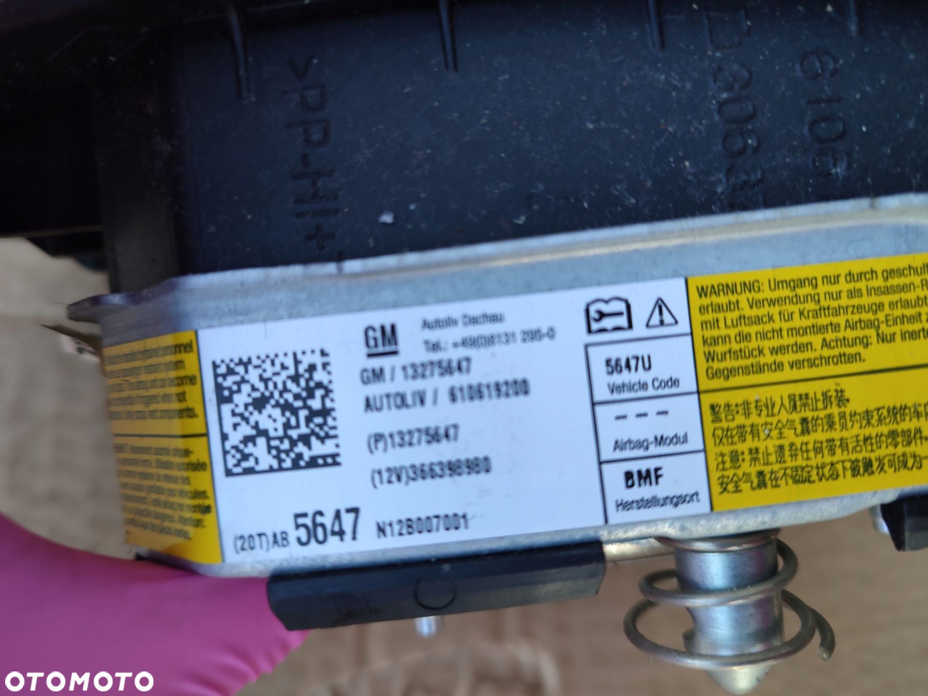 AIRBAG poduszka kierowcy OPEL INSIGNIA A 13275647 - 5
