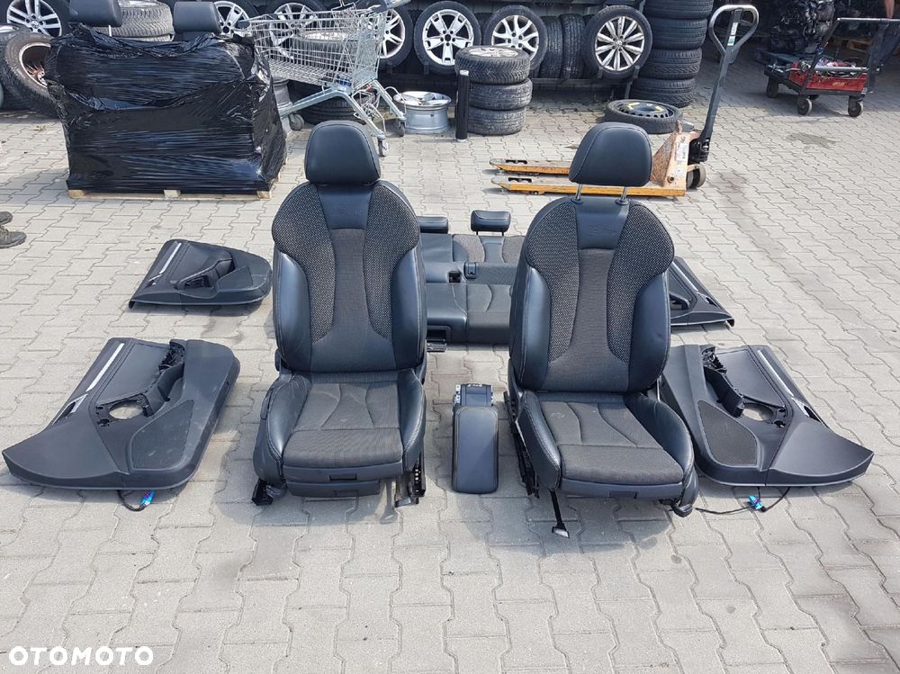 AUDI A3 8V 13-16r S-LINE HB FOTELE PÓŁSKÓRY KANAPA 5D SPORTBACKA - 1