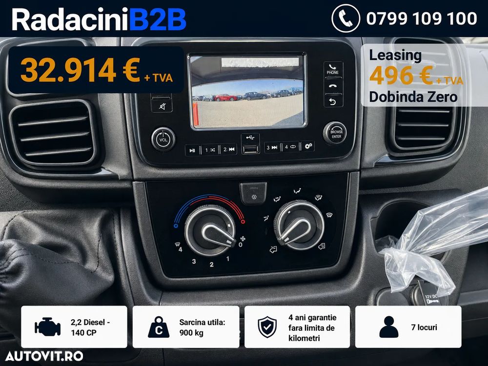 Fiat Fiat Ducato Basculabil 3 Părți ,7 Locuri, 900 kg, Dobândă 0% - 11