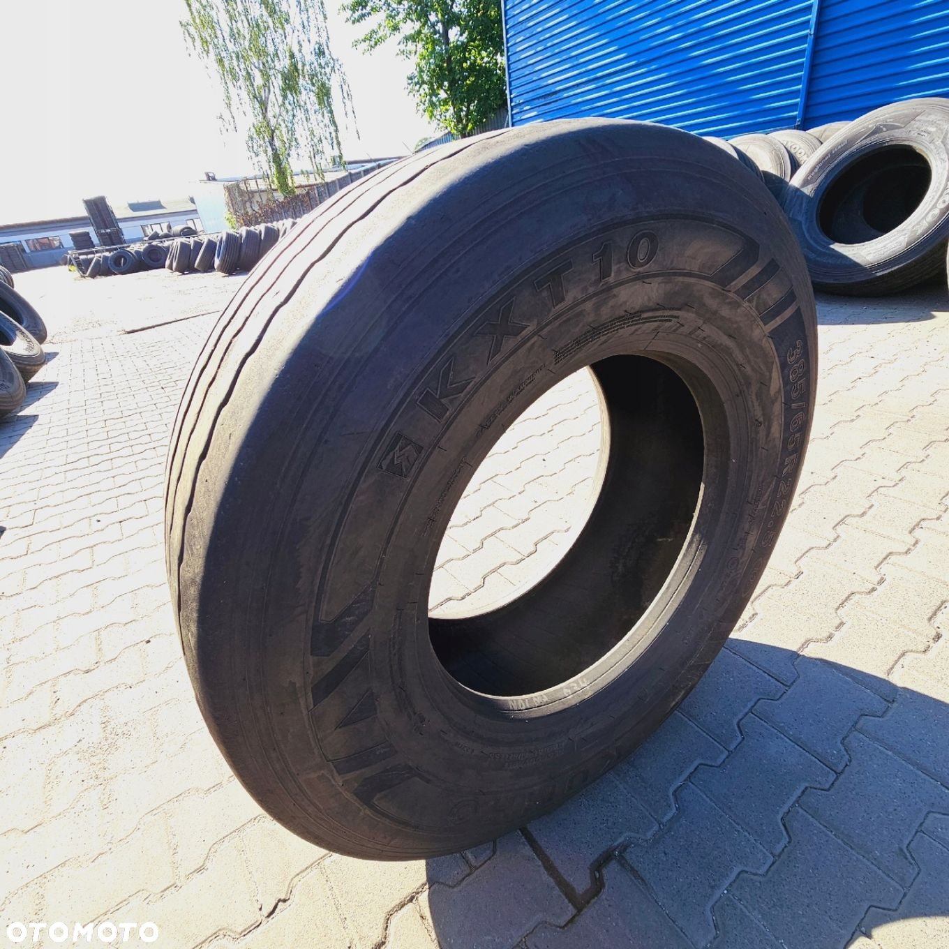 385/65R22,5 KUMHO KXT10 11mm 2020rok OPONA UŻYWANA NACZEPOWA T5321 - 4