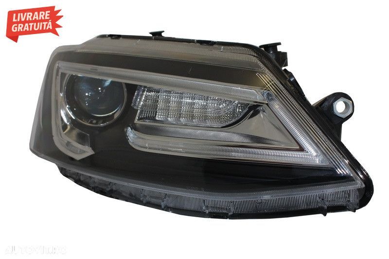 Faruri LED DRL VW Jetta Mk6 VI Non GLI (2011-2017) Semnal Dinamic Secv - 5
