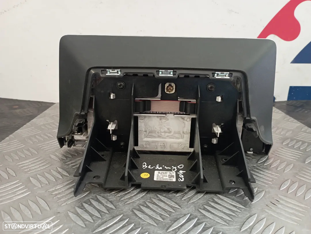 Display Navegação GPS Citroen Berlingo / Peugeot Partner 2019 Ref. 98162661ZD - 2