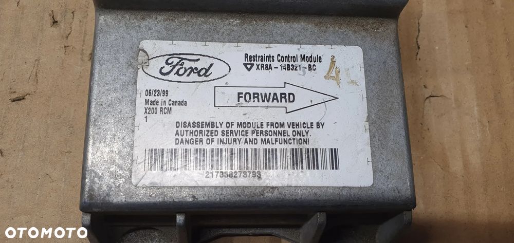 Moduł Sensor Airbag Poduszek Jaguar S-Type XR8A-14B321-BC - 4