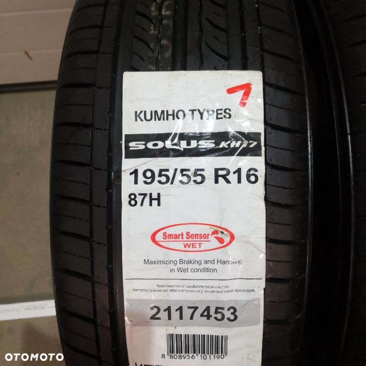 Opony KUMHO SOLUS KH17 195/55R16 2SZT - 2